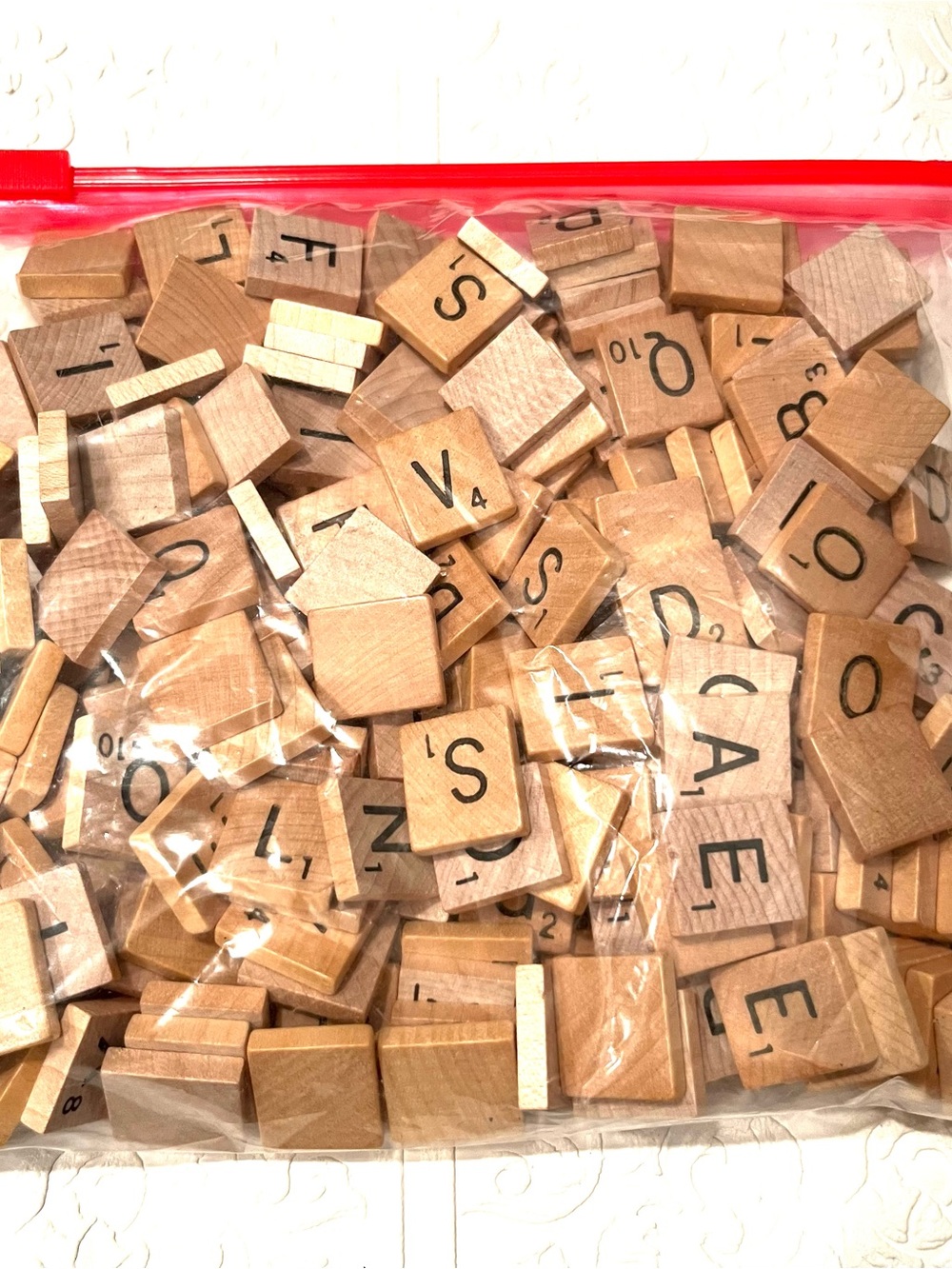 Wooden Letter Tiles in Natural Wood - Replacement Board Game Pieces